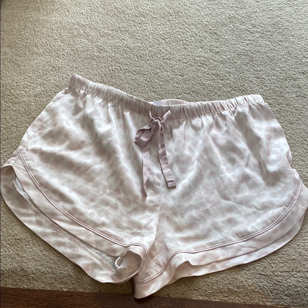 Cheetah print pajama short set